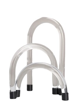 欧式亚克力铁三叉拱门摆件t样板房售楼部卧室书房客厅桌面玄关饰