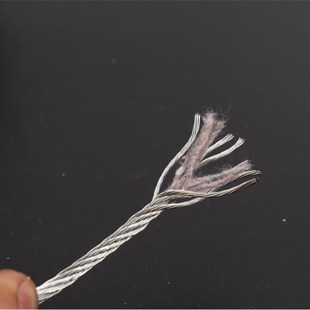 饰拉线挂 捆绑钢丝绳生命线安全绳Y装 镀锌钢丝绳不包塑3mm 7.7mm