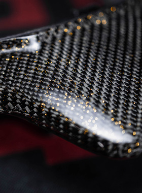 九号电动车E100/E2n00P/E80c/E90改装斜纹金粉碳纤维尾翼黑件PP件