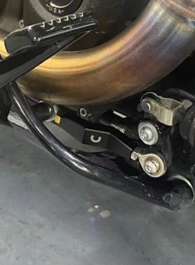 M8哈雷软尾标准路威ST街霸改装刹车踏板角度调节拉P杆CYCLOPS连杆