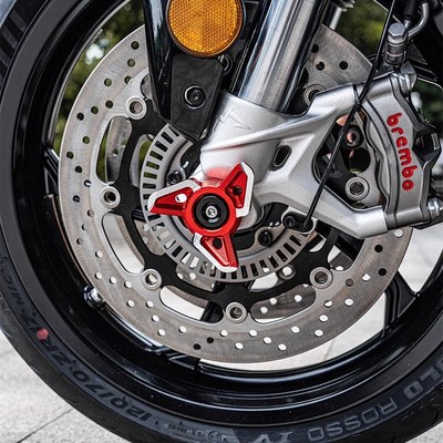 适用春风800NK 春风450NK 改装铝I合金前轮防撞球保护防摔棒改装