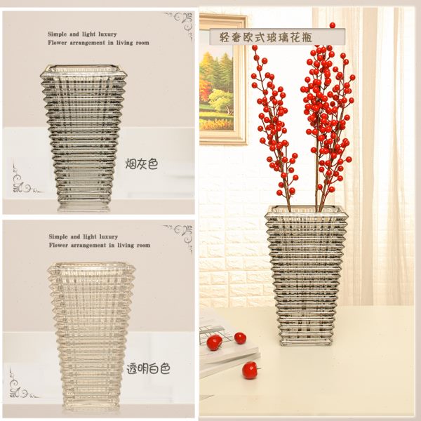 高檔居知愛創(chuàng)意網(wǎng)紅鮮花輕奢北歐ins 風(fēng)玻璃花瓶插花瓶擺件干水養(yǎng)