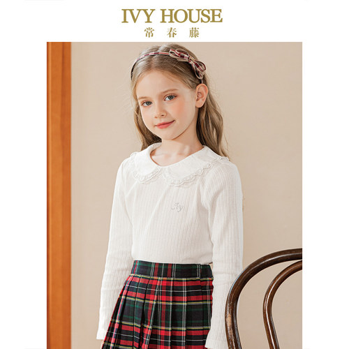 春季款T恤IVYHOUSE甜美小翻领