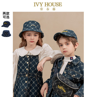 牛仔老花棒球帽渔夫帽儿童 帽子新款 IVY HOUSE常春藤男女童装