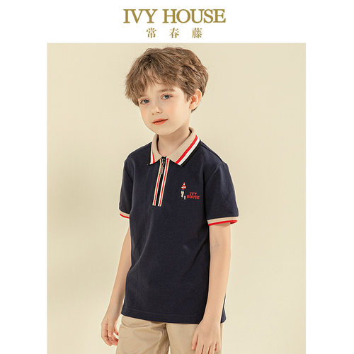 常春藤夏季短袖T恤POLO衫