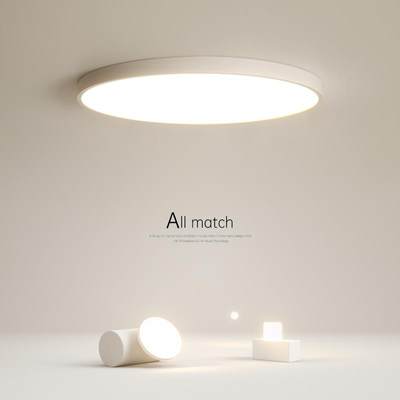 简约吸顶灯led现代圆形客厅灯创意主卧室灯房间超薄2025新款灯具