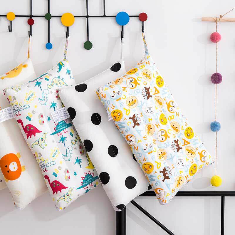 全棉儿童枕芯不塌陷不变形枕头幼儿园低枕婴儿宝宝1岁3岁6岁以上