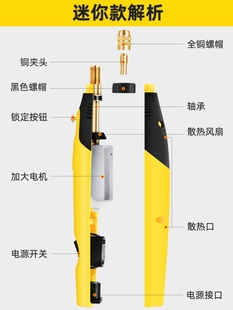 电磨机手持迷你玉石抛光打磨雕刻工具家用木雕打磨机电动小型电钻