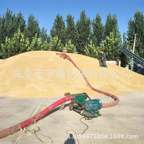 可以吸沙吸石子的机器 方便移动软管上料机 家用玉米小麦装车机