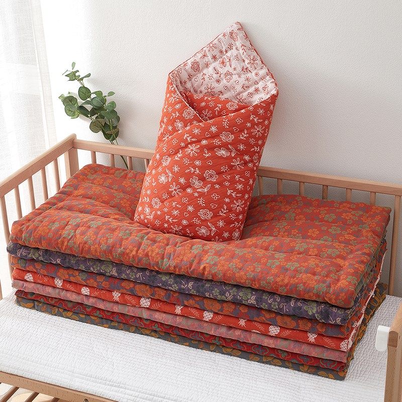 婴儿手工宝宝包被纯棉纱布抱被透气产房新生儿棉花被子春秋冬季,婴童用品,婴童抱被/抱毯,淘宝优惠券,粉丝福利购,淘宝优惠卷