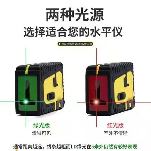 水平仪新款222光高精度2s线激光自动调线平打便绿30807携式小型迷