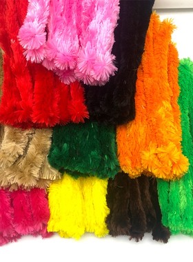 毛条毛根扭扭棒加粗混色20根装 3cAm*30cm手工DIY配件创意材料绒