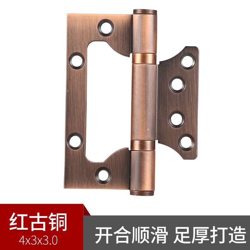 4寸5寸不锈钢304子母合页免开槽木门合叶黑色静音加厚门铰链活页