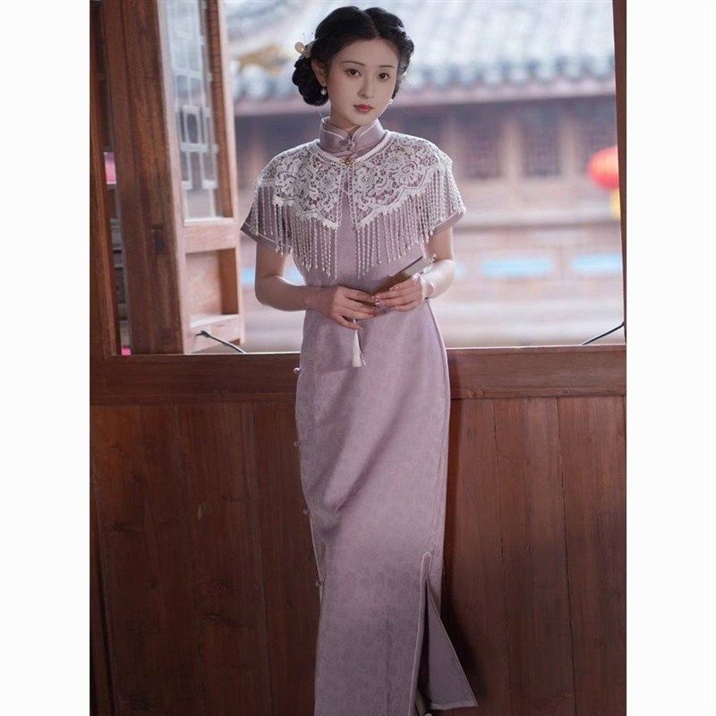 配旗袍云肩蕾丝珍珠新中式改良年轻款中国风叠穿百搭流苏汉服外搭,服饰配件/皮带/帽子/围巾,围巾/丝巾/披肩,淘宝优惠券,粉丝福利购,淘宝优惠卷
