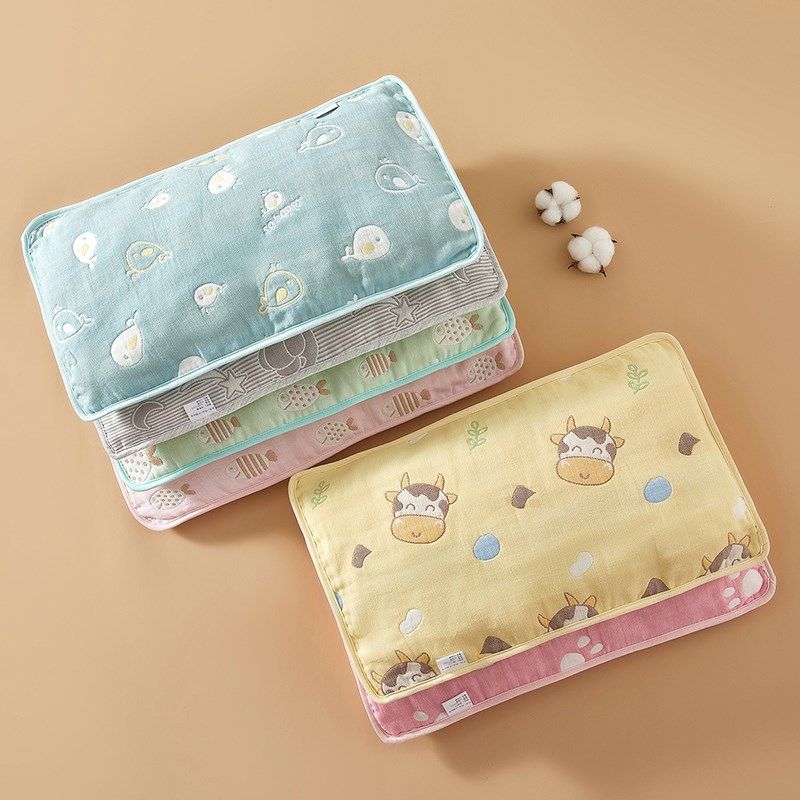 宝宝纯棉三层六层纱布枕套夏季儿童透气枕芯皮幼儿园宝宝睡觉枕皮,婴童用品,儿童枕套,淘宝优惠券,粉丝福利购,淘宝优惠卷