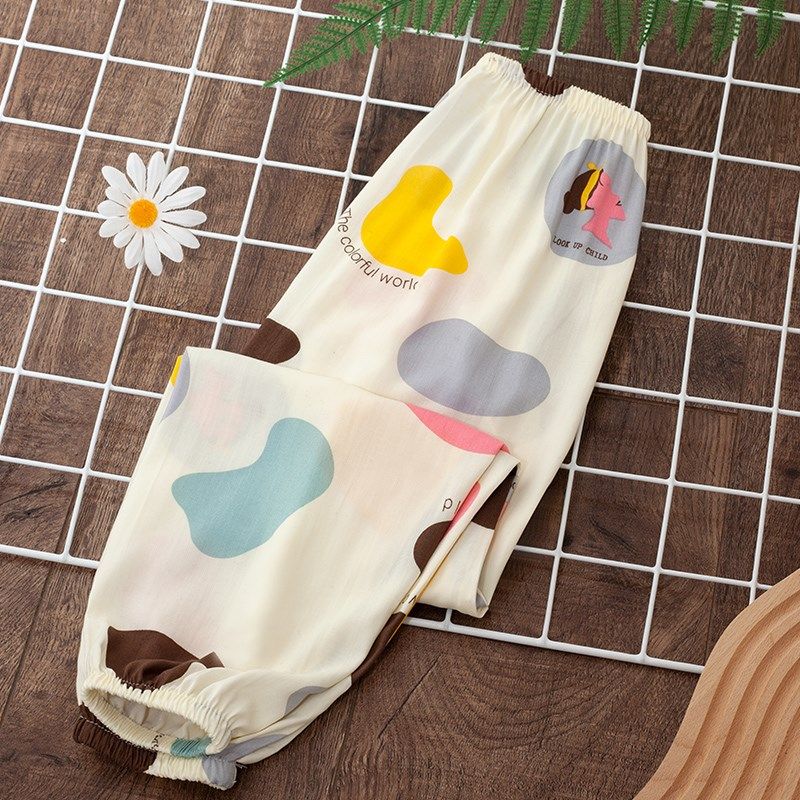 儿童女孩防蚊裤彩泥灯笼裤束脚裤宝宝小学生薄款休闲裤束腿裤长裤,童装/婴儿装/亲子装,家居裤/睡裤,淘宝优惠券,粉丝福利购,淘宝优惠卷