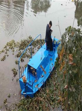 小型草水粉碎船水葫芦粉kdgc船设备河道碎草船碎机械