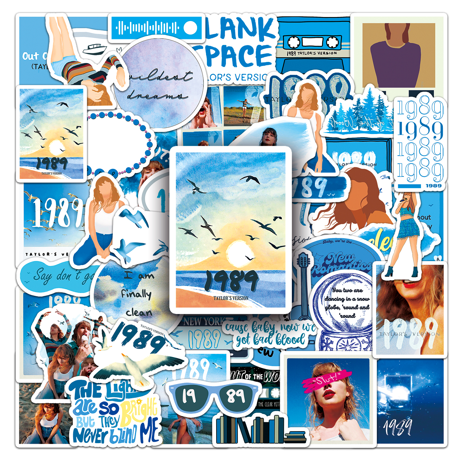 100张泰勒专辑1989创意防水贴纸