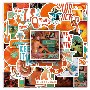 100张泰勒TS12创意明星周边个性 饰 趣味贴纸吉他冰箱桌面耳机DIY装