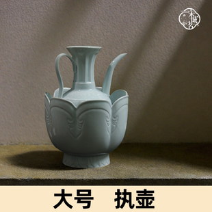 汤瓶精品仿古执壶非遗宋代点茶粉斗茶百戏专用中式陶瓷器功夫茶具