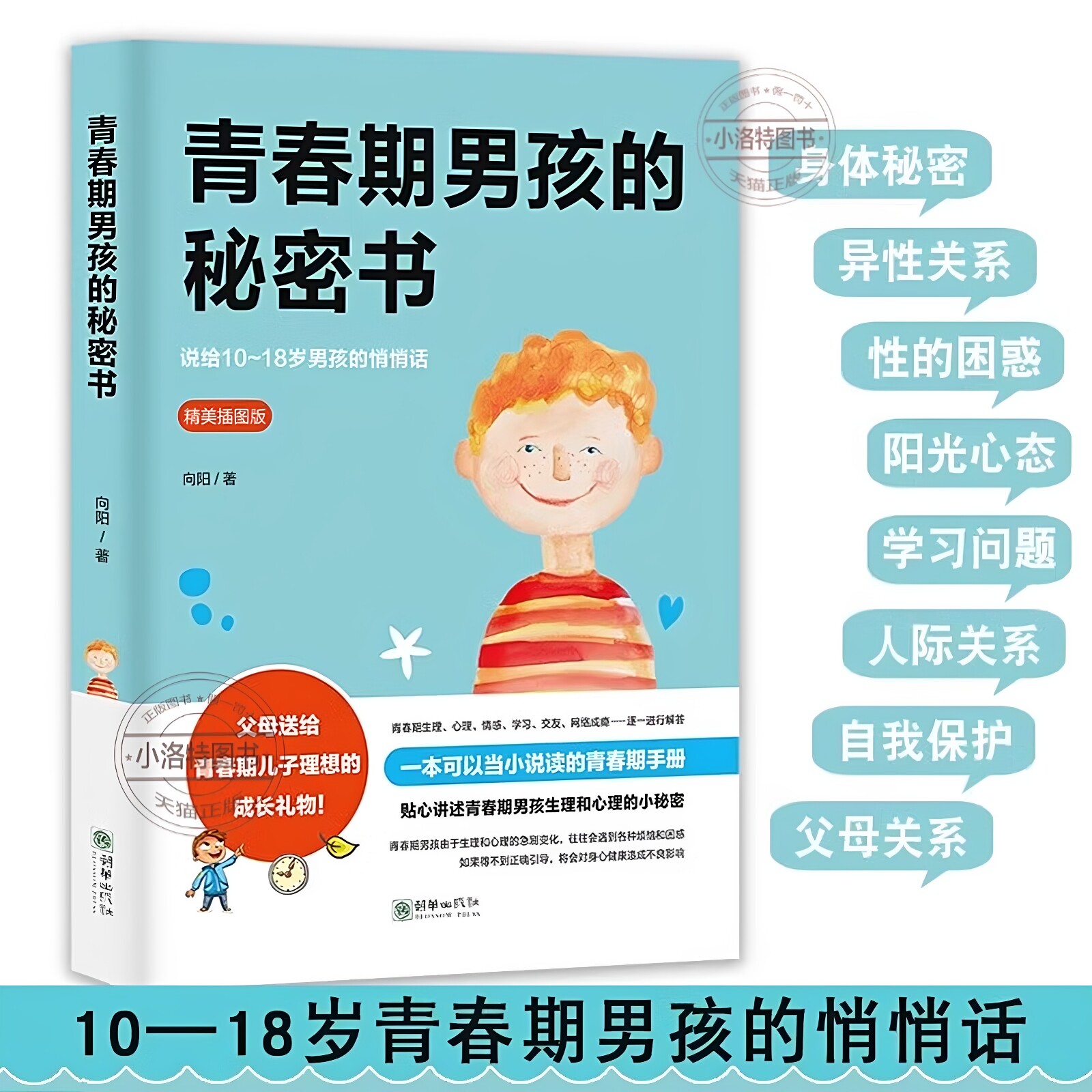 官方正版 青春期男孩的秘密书 10~18岁致青春期男孩子的悄悄话性生理知识学生叛逆期引导青少年成长解码青春期养育男生家庭教育书