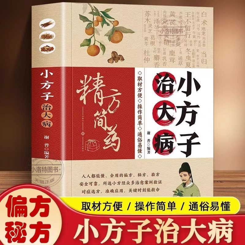 正版 小方子治大病汤头歌诀小偏方大功效民间偏方赵青编中医养生家庭医生健康保健简单实用老偏方秘方中药药材剂量土方子土方法书