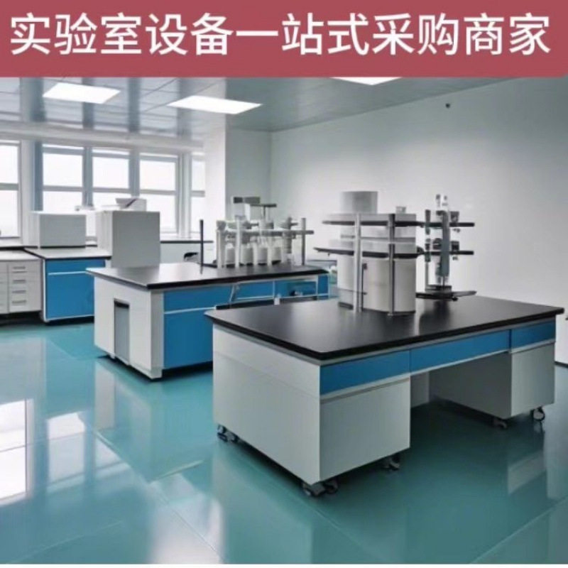 智卓优创全钢实验台 学生物理化学实验操作台 实心理化板台面