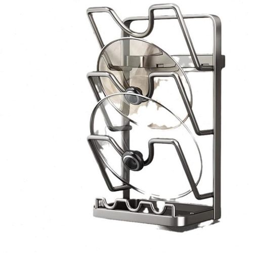 锅盖架子免打孔厨房置物架壁挂式多功能放置器P砧板菜板收纳架神