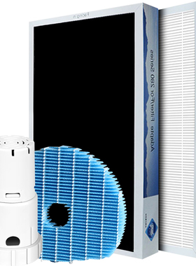 适配夏普空气净化器KJ350F-WwB6/W过滤网KC-WB6-W1加湿滤芯银离子