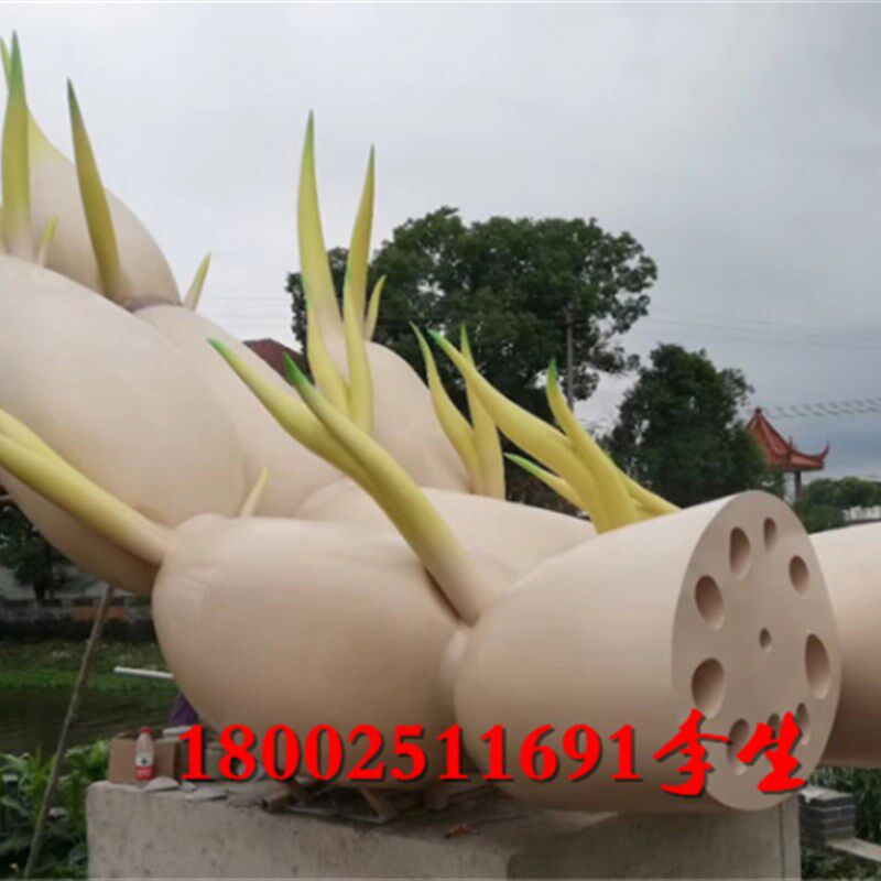 玻璃钢胡萝卜模型仿真芋头竹笋南冬瓜西K雕塑农庄生态装饰卡通莲