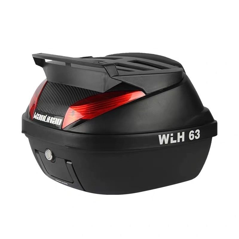 机车後备b箱後箱置物箱e63GW踏板I收纳箱特大号电动机车尾箱