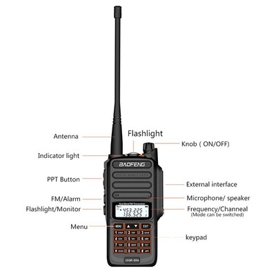 2pcsa POWER  UV-9R ERA plus marine portable Two-way radio st