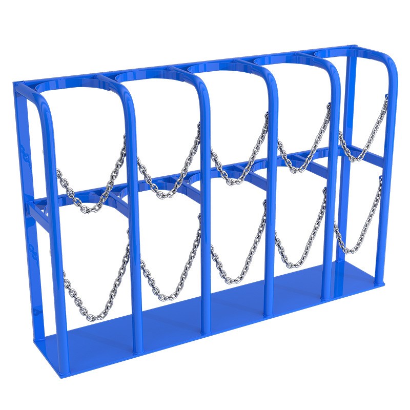 氧气瓶固定架40L钢瓶防倒架氧气乙炔氮瓶手推P车氩气瓶存放架带轮