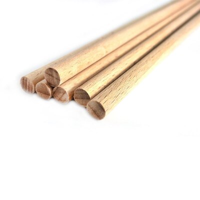 10pcs 30cm Long 5mm-50mm DIY Wooden Round Dowel RXods Pole