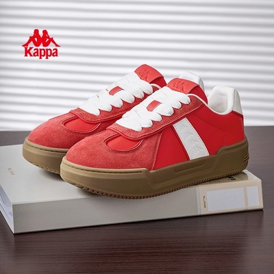 Kappa女鞋厚底德训鞋增高板鞋子
