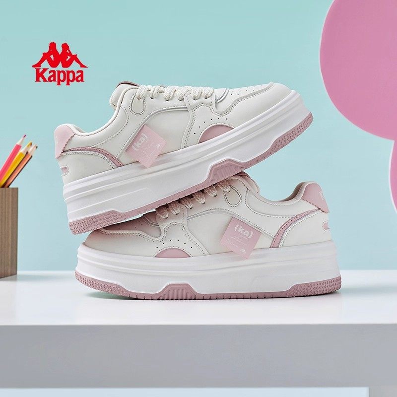 Kappa女鞋厚底板鞋女款2025新款秋季百搭小白鞋复古运动休闲鞋子,女鞋,休闲板鞋,淘宝优惠券,粉丝福利购,淘宝优惠卷