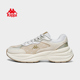 女轻便减震软底跑鞋 女鞋 新款 Kappa跑步鞋 学生白色皮面运动鞋