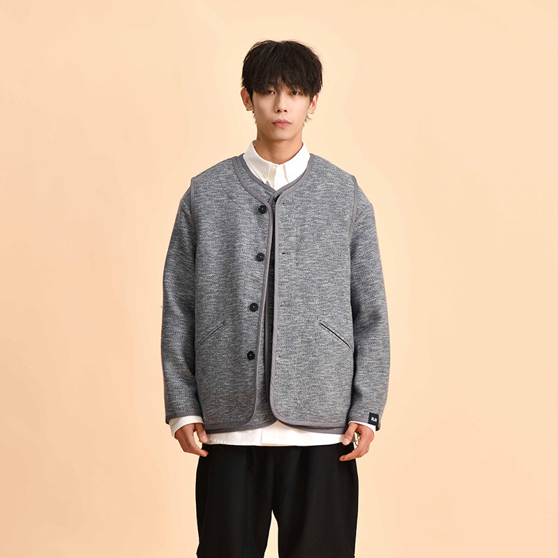HalfwayHouse2025日系冬季马夹外套羊毛混纺百搭上衣中性休闲马甲,男装,常规马甲,淘宝优惠券,粉丝福利购,淘宝优惠卷