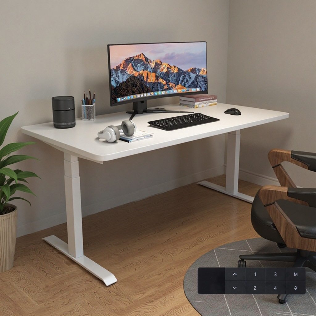 2025智能电动升降桌腿双电机双横梁升降电脑桌腿升降桌升降电竞桌