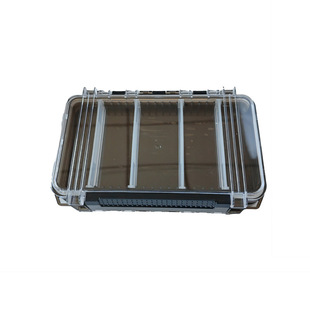 优立方新款PC多功能防水路亚盒双面飞蝇盒EVA铅头钩假饵垂钓配件