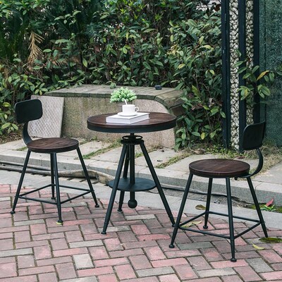 Balcony Small Table And Chair Combination NePt Red Leisure C