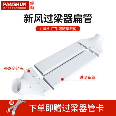 沐杰新风过梁器管道过梁器扁管过z梁免打孔通风新风过梁器扁管110