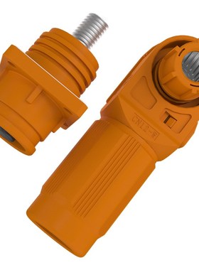 250-350gA电流光伏新能源锂电池机柜橙色黑色高导电储能防水连接