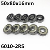 6010 2RS bearing 10pcs ball quality 50x80x16 Hiegh deep