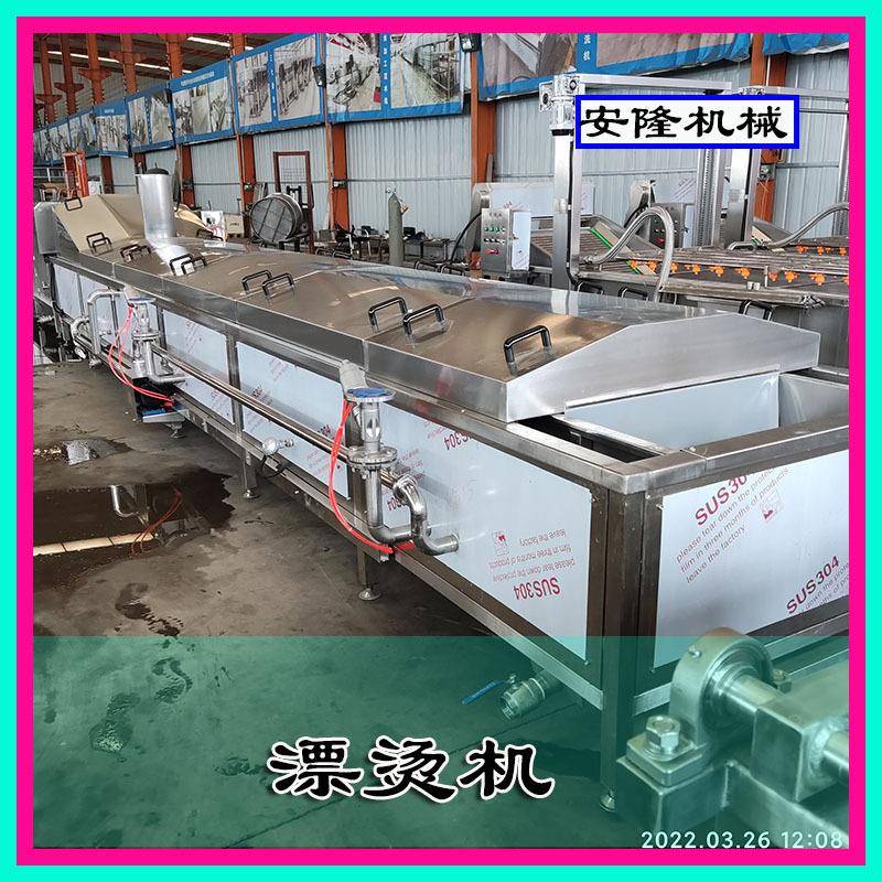 速冻果蔬前处理设备黄桃漂烫护色机竹笋预煮机毛豆漂烫设备