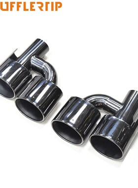 适用于奔驰W2f04C级C180C200C260C300改装C63AMG四出椭圆尾喉排气