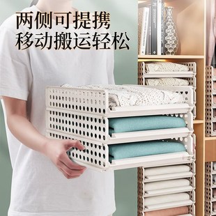 宿舍柜子衣柜分层收纳架子衣v橱隔板可移动置物架整理收纳神器塑