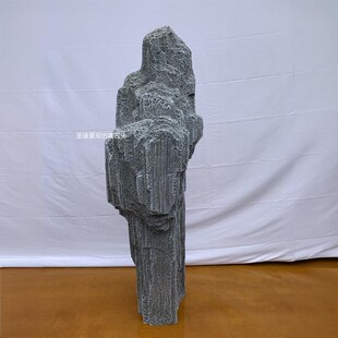 仿真斧劈石假山石玻璃钢景观石z花园山峰石庭院别墅装饰假石头摆