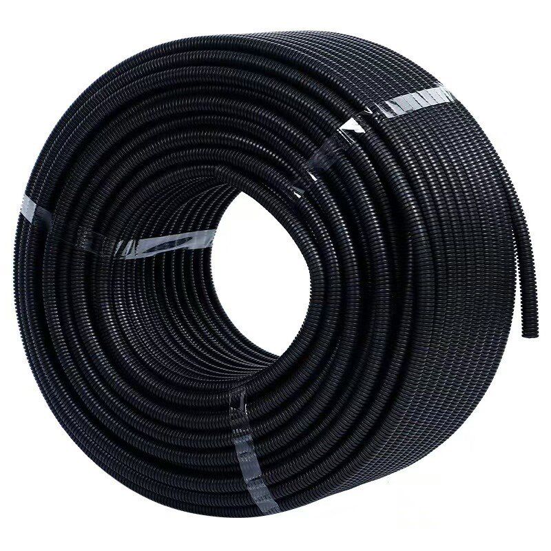 PA尼龙波纹管PA阻燃电线软管护线管护套开口闭口Z螺纹管黑色