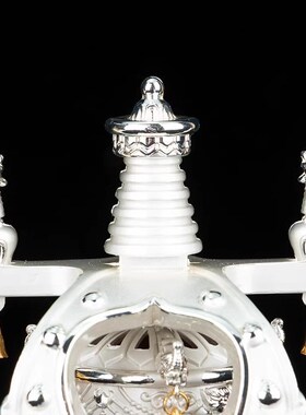 西藏车载b太阳能电池双用转轮转筒转金桶摆件中控台旋转汽车内装